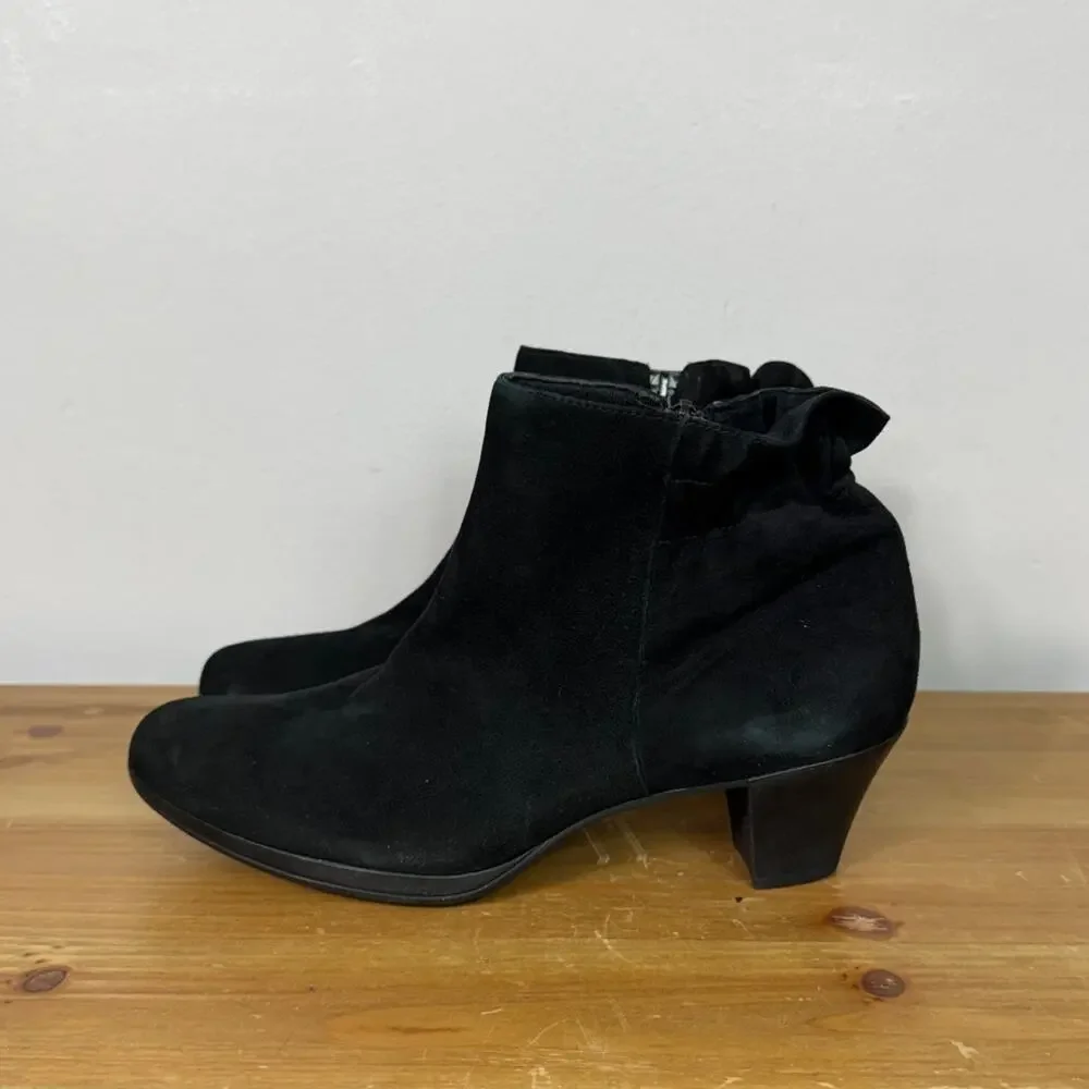 Munro Alfie Bootie in Black Suede Women's Size 10